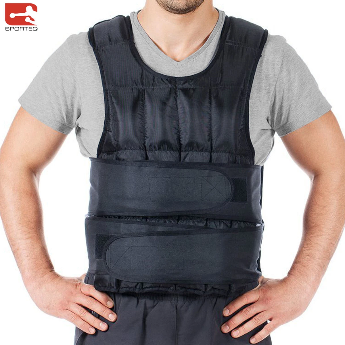 Weighted Vest 10kg,12kg,15kg, 20kg Sporteq Adjustable Running Weight Loss  Jacket