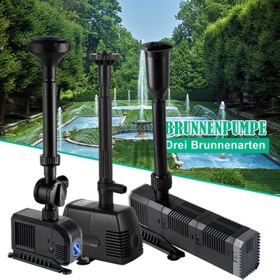 8003000 L/H Springbrunnenpumpe Teichpumpe Teich Fontäne Wasserpumpe
