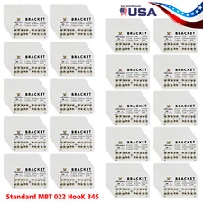 10-200 Packs Dental Orthodontic Brackets Brace Standard MBT.022 Hooks 3-4-5