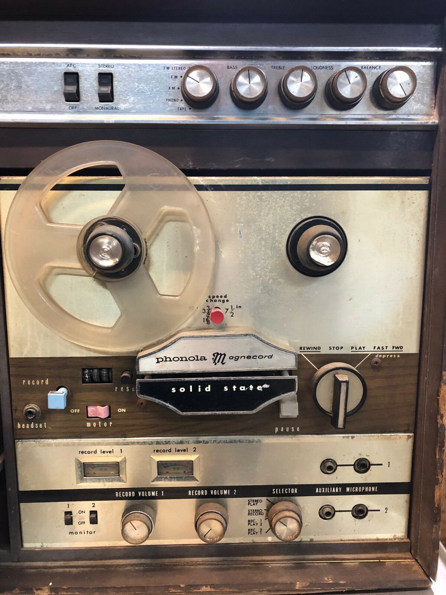 Vintage Phonola Model 9003A Stereophonic Electra TPR w/ Solid