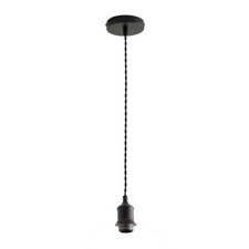 Adjustable Pendant Ceiling Lampholder Brushed Chrome Gold Matte Black Brass