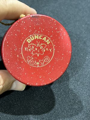 VINTAGE DUNCAN WOODEN BUTTERFLY YO-YO EXTREMELY RARE