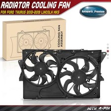 Radiator Fan Assembly W Shroud Dual Fans For Ford Taurus 13-19 Lincoln Mks Radiator Fan Assembly W Shroud Dual Fans For Ford Taurus 13-19 Lincoln Mks