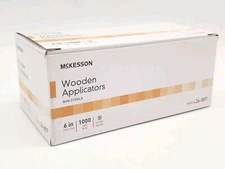 McKesson Wooden Applicator Stick, Round, Non-Sterile, 6 in, 1000 Count, 1 Pack