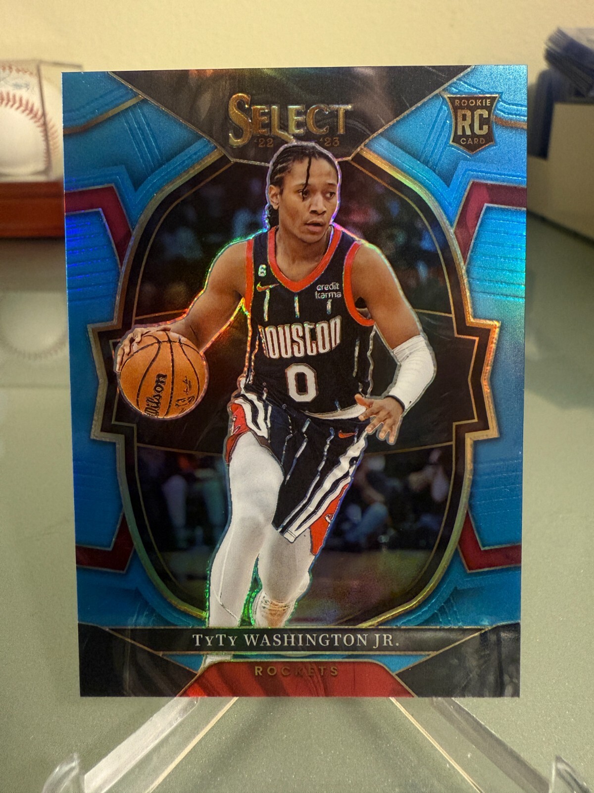 TyTy Washington Jr. 2022-23 Panini Select #70 Rookie Light Blue Prizm /299 RC