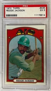 1972 Topps #435 Reggie Jackson PSA 5