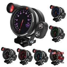 RPM Tacho Gauge,3.15in 80mm Car Tachometer RPM Gauge Meter 7 Color Highly