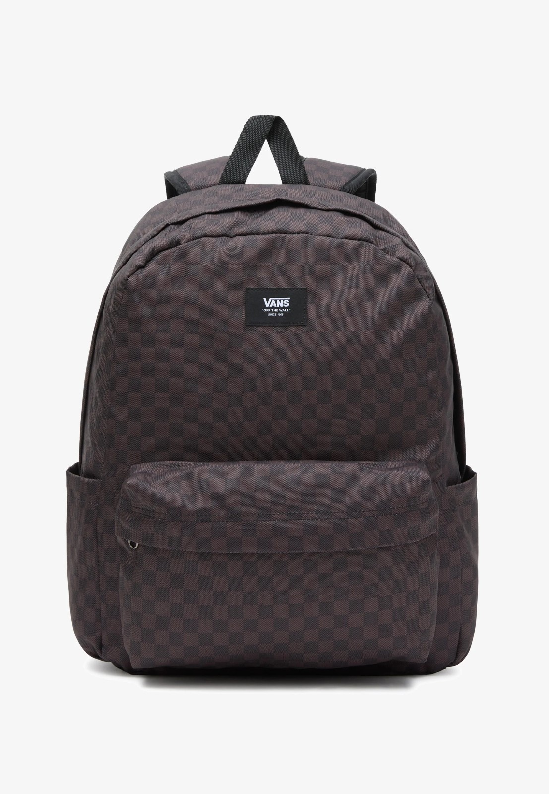 Zaino Scuola Ovale Vans Old Skool Check a Scacchi Nero con Apertura Superiore