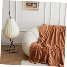 Flannel Fleece Luxury Super Soft Decorative Throw 50" 70" Macchiato-horizontal