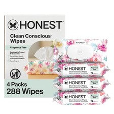 The Honest Company Multi-Use Baby Wipes, Rose Blossom, 288 Count