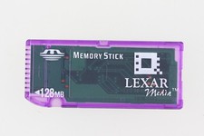 Lexar Media Memory Stick Memory Card Storage Medium 128 MB