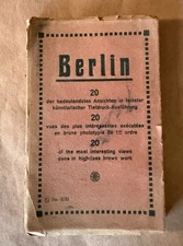 Vintage 1920 B/W 20 Postcard Album Berlin Germany (Pre-Owned)