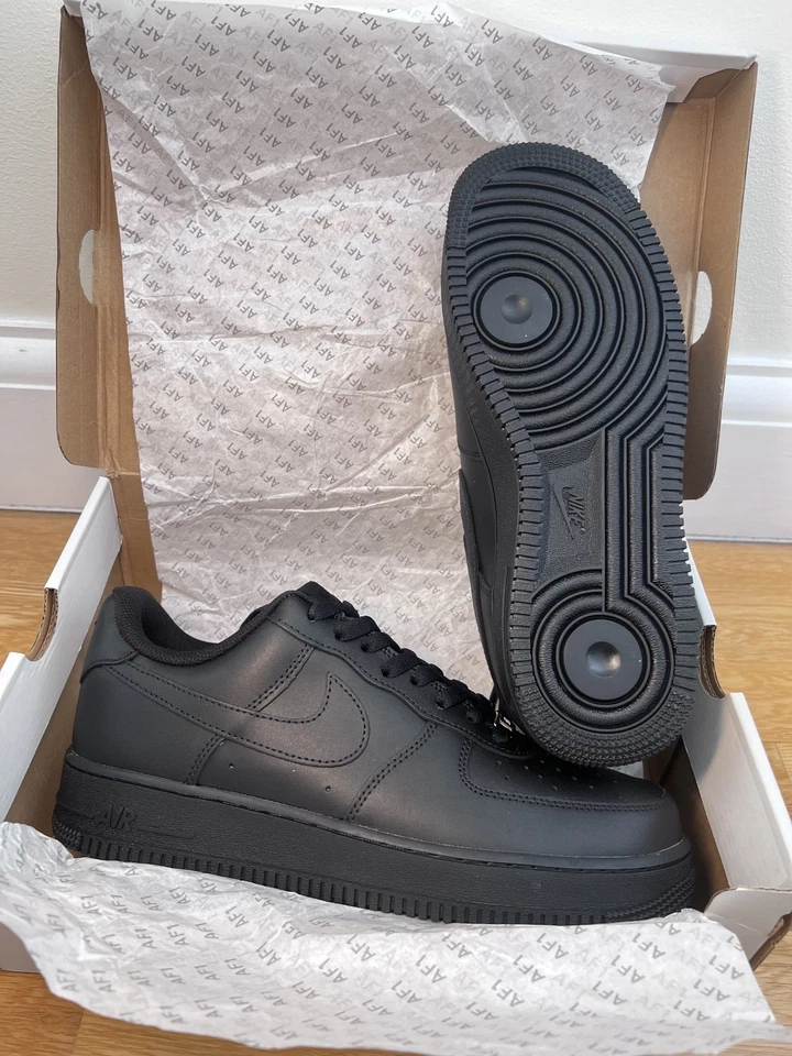 Multiple Sizes - Nike Air Force 1 One '07 Low Triple Black | 24HR SHIP |SAME DAY - Image 3 of 4