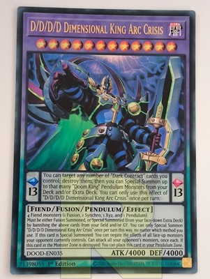D/D/D/D Dimensional King Arc Crisis  Ultra Rare  DOOD-EN035  Englisch