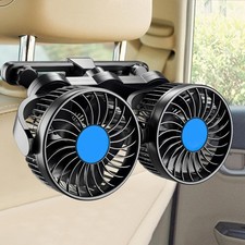 12v Car Fan Portable Car Fan Cool Gadgets For Rear Seat Passenger 4 Headrest