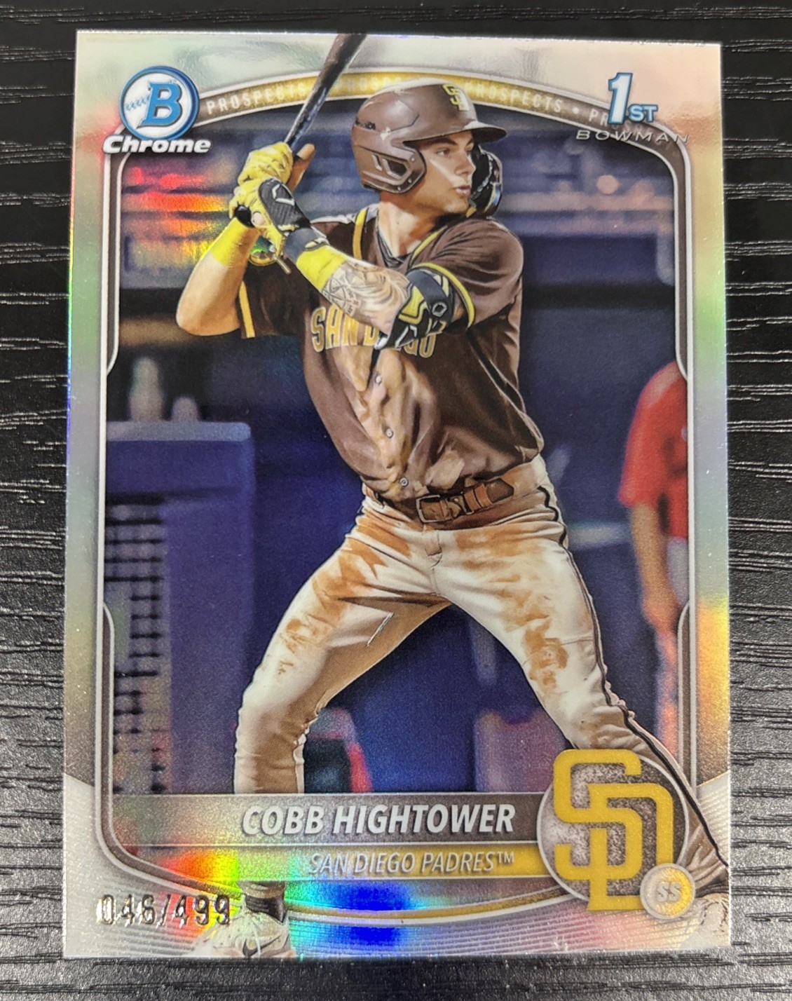 2025 Bowman Chrome - Cobb Hightower 1st Bowman /499 Refractor #BCP-104