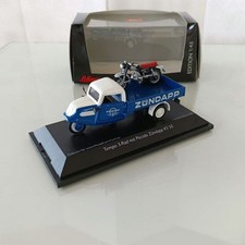 Schuco Tempo Zündapp with bike blue 1/43