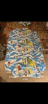 Vtg 1983 He-Man Masters of The Universe MOTU Twin FLAWS FABRIC LOT MULTIPLE