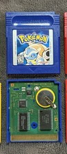 Pokemon Blue GBC New Battery Tested Working Authentic Nintendo Gameboy Color