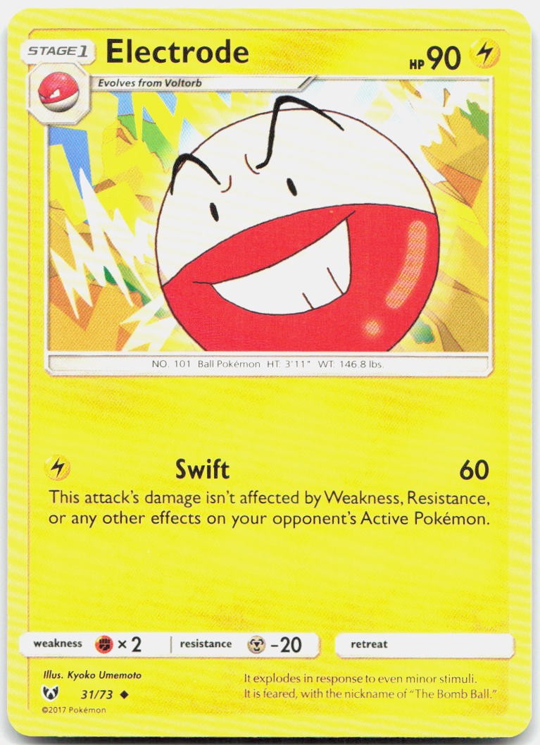 ELECTRODE 31/73 UC SHINING LEGENDS POKEMON LP