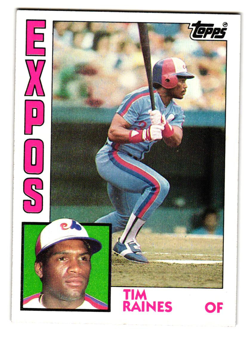 1984 Topps - Tim Raines #370 Montreal Expos HOF