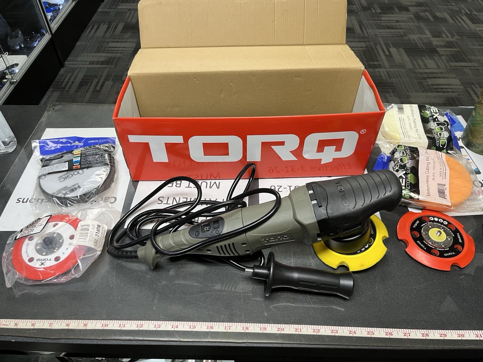 TORQ 10FX Random Orbital Polisher variable corded automotive detail