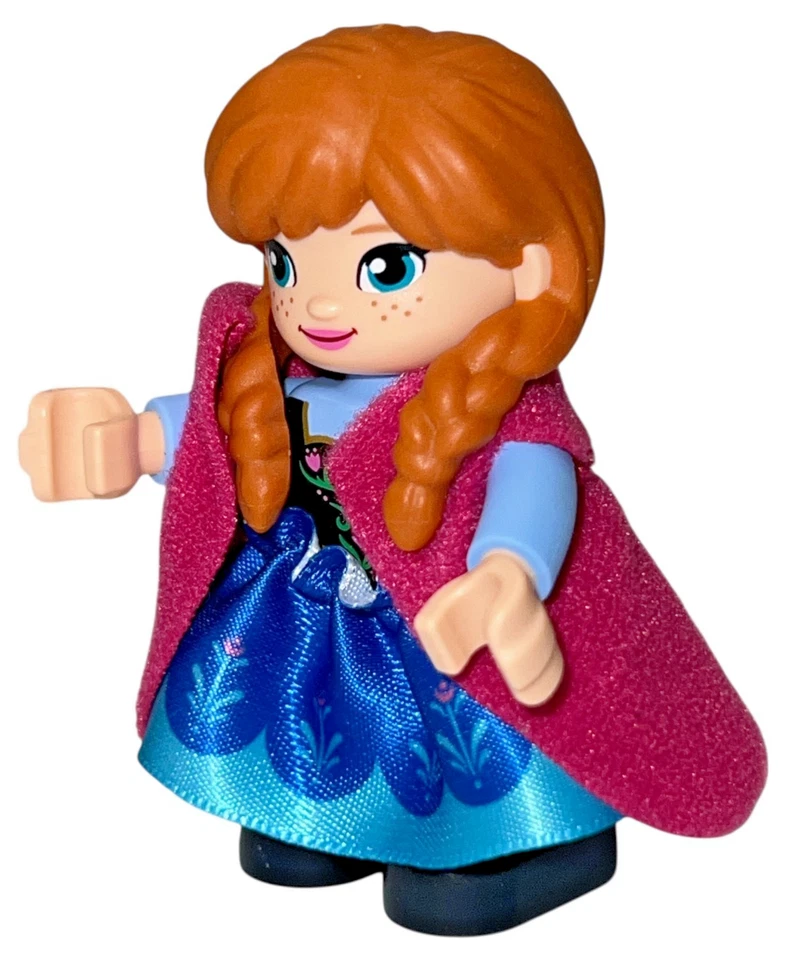 Lego Duplo Figura Disney Frozen Anna Con Vestido de Tela y Capa Foto 3 de 3