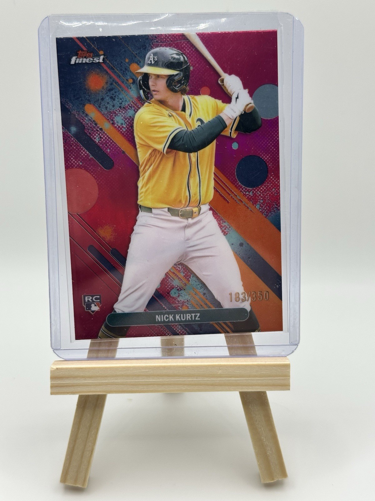 2025 Topps Finest - Common Nick Kurtz #10 Magenta Refractor /350 (RC)