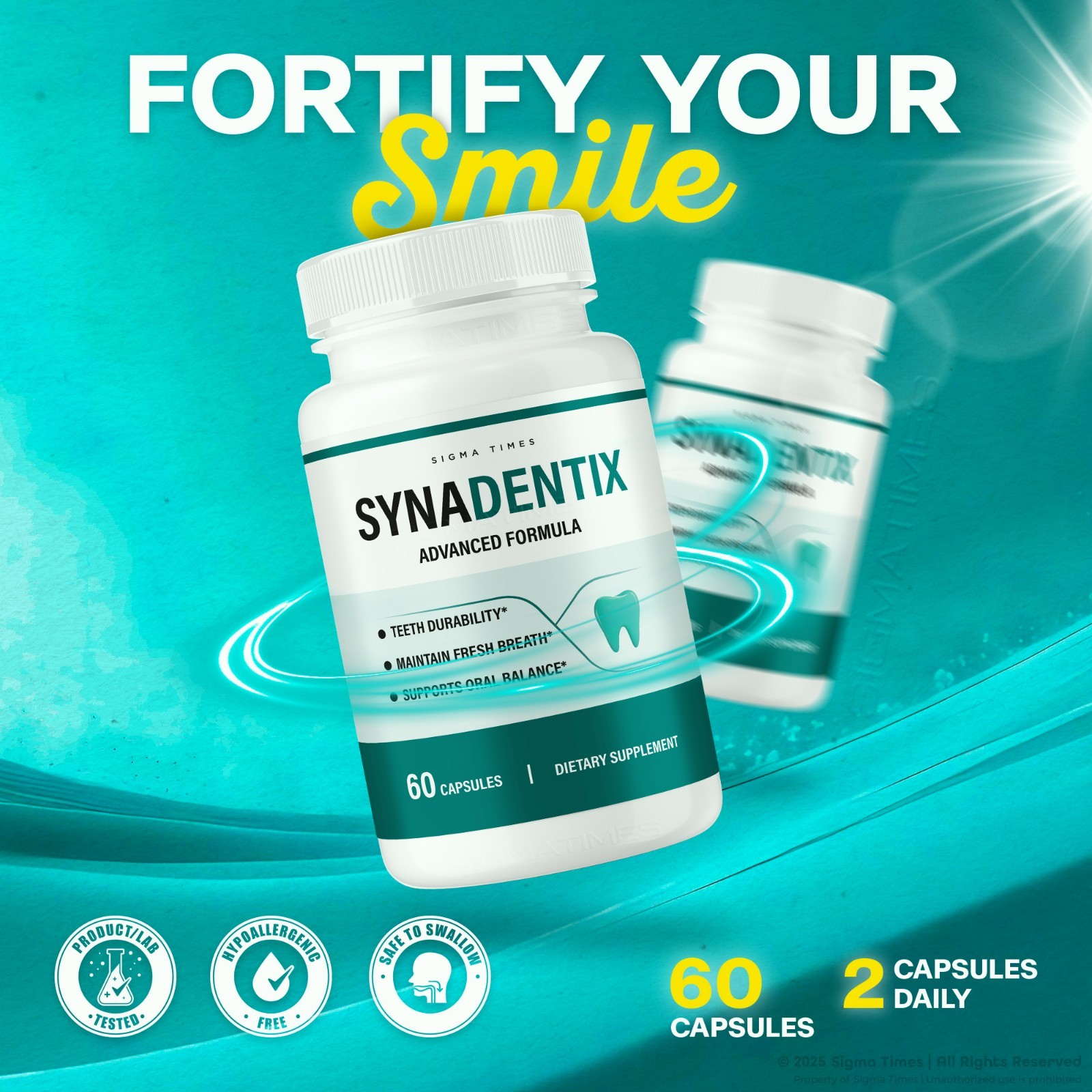 (3 Pack) SynaDentix Capsules, Syna Dentix Oral and Dental Health Support