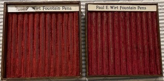 2 Paul E Wirt Vintage Fountain Pen Display Trays ( )
