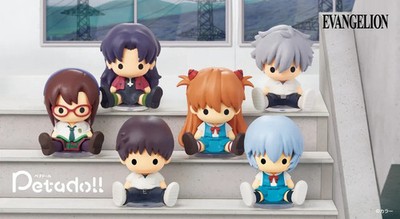 RE-MENT EVA Petadoll Evangelion Mini Figure Rei Asuka Shinji Kaworu Mari Misato