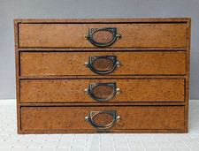 Vintage Advance tabletop 4 drawer filing cabinet foolscap 1b of 2