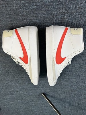 Nike Blazer Mid '77 Vintage Men's Shoes White/White/Red - Size 10
