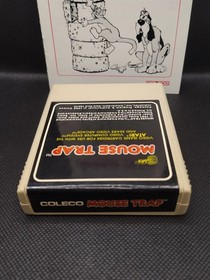 MOUSE TRAP ATARI 2600 COLECO COLECOVISION GAME CARTRIDGE & MANUAL VGC