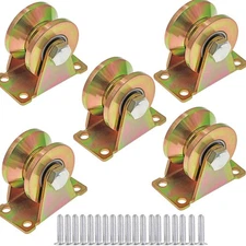 Sopepoyie V-Groove Wheel 2" Sliding Gate Casters Heavy Duty Rigid Roller for ...