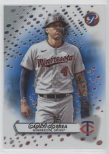 2023 Topps Pristine Blue Refractor 11/75 Carlos Correa #125 o7m