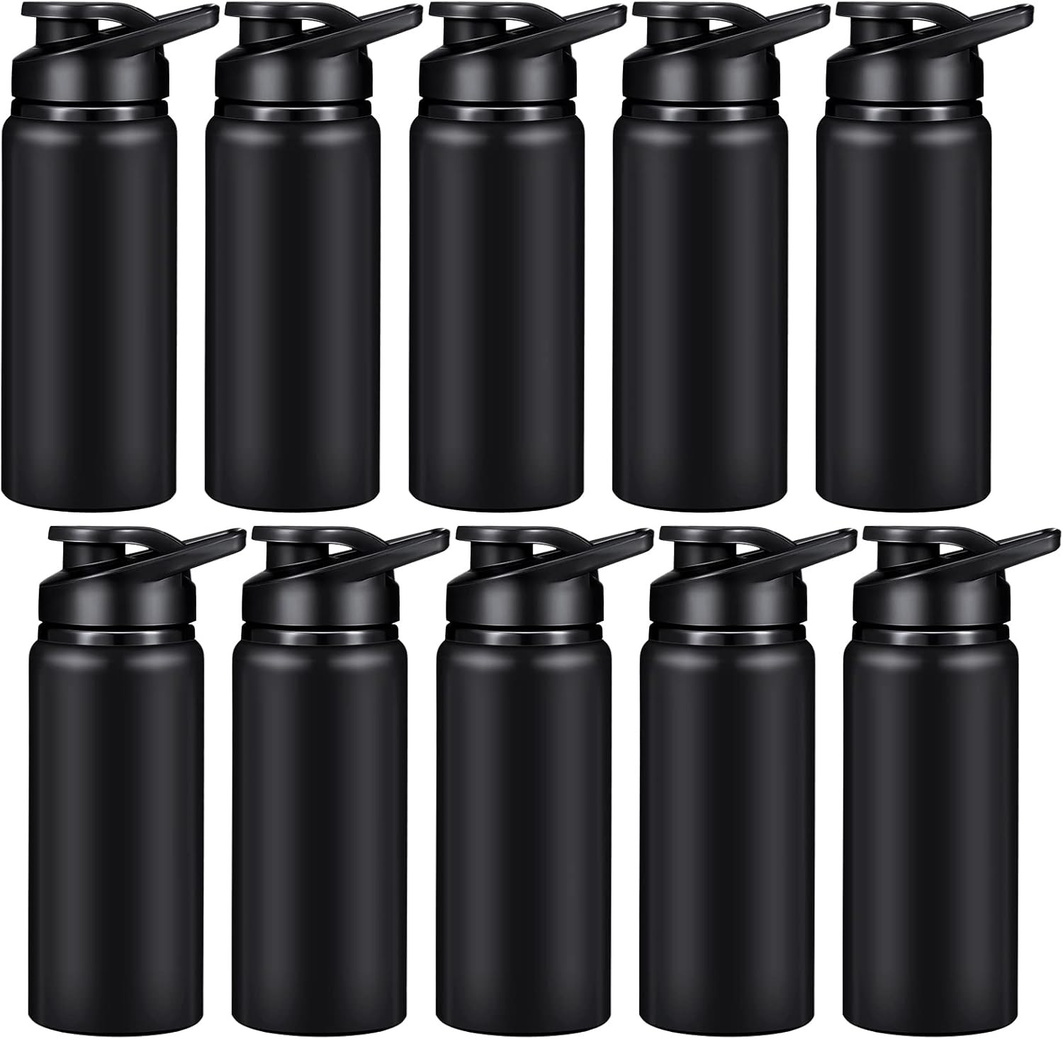 Bulk 20 Oz Aluminum Reusable Bottles Lightweight Snap Lid Wa