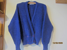 M & S Dark Blue Mohair/Acrylic cardigan, Size 10 Never worn, Excellent condition