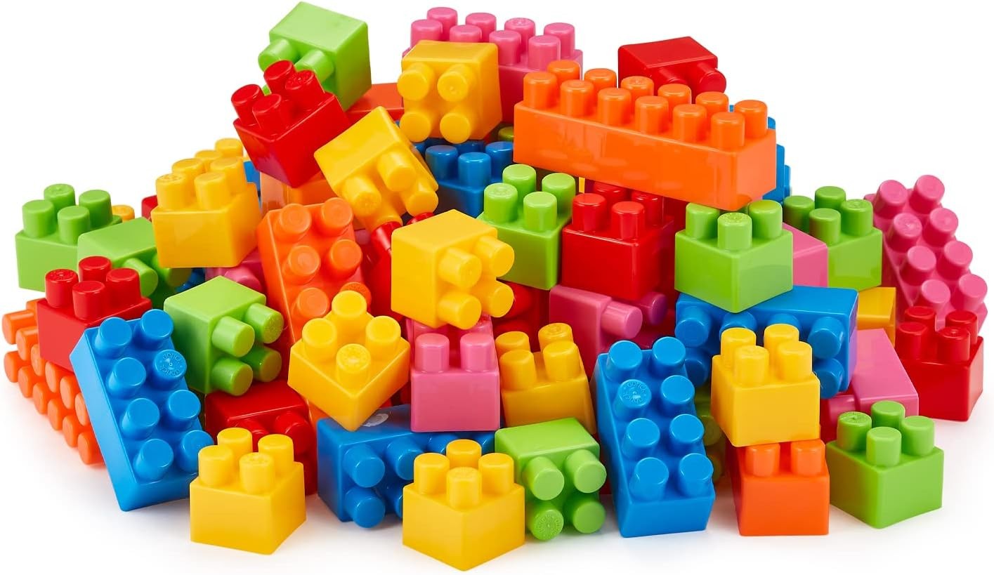 Jouets Ecoiffier 846 briques à empiler Abrick avec sac de rangement zippé