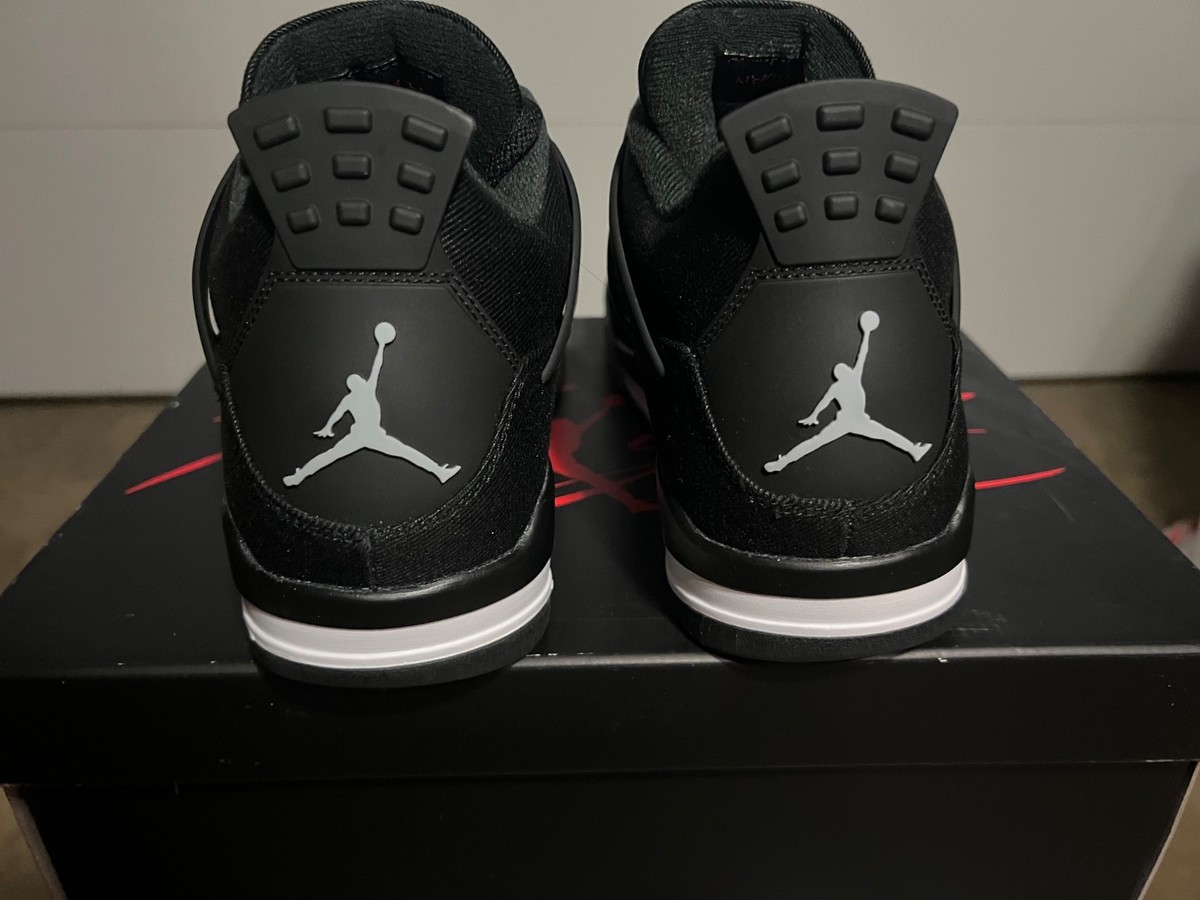 Size 12 - Jordan 4 Retro SE Mid Black Canvas | eBay