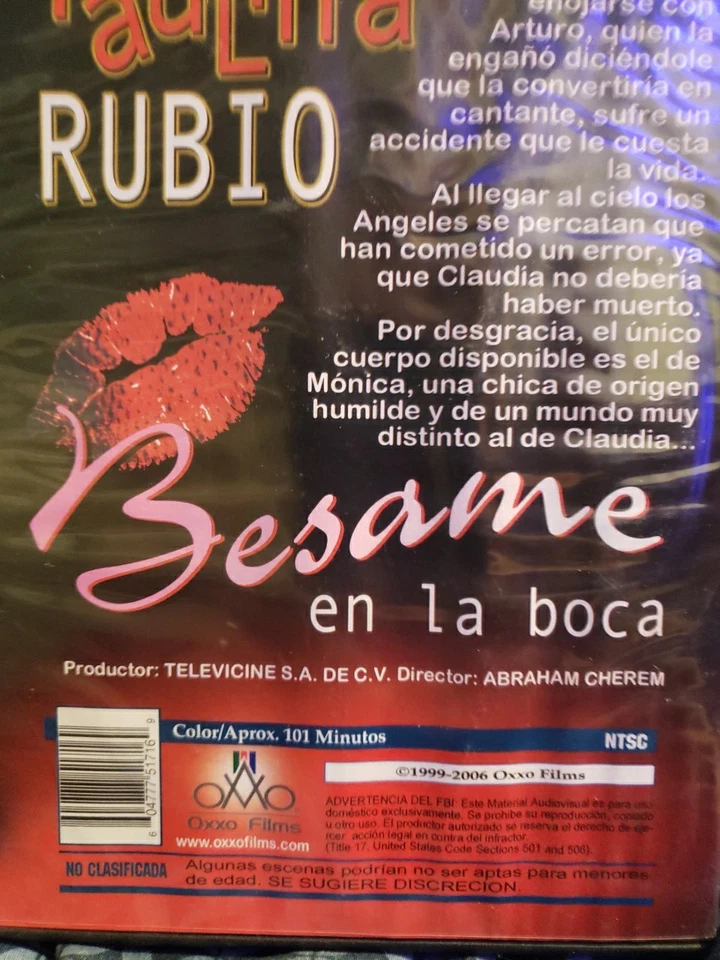 PAULINA RUBIO - BESAME EN LA BOCA (DVD) Pelicula Con Fernando Colunga y Charl... - Image 3 of 3