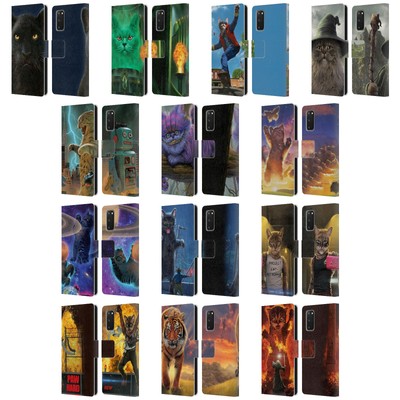 OFFICIAL VINCENT HIE FELIDAE LEATHER BOOK WALLET CASE COVER FOR SAMSUNG PHONES 1