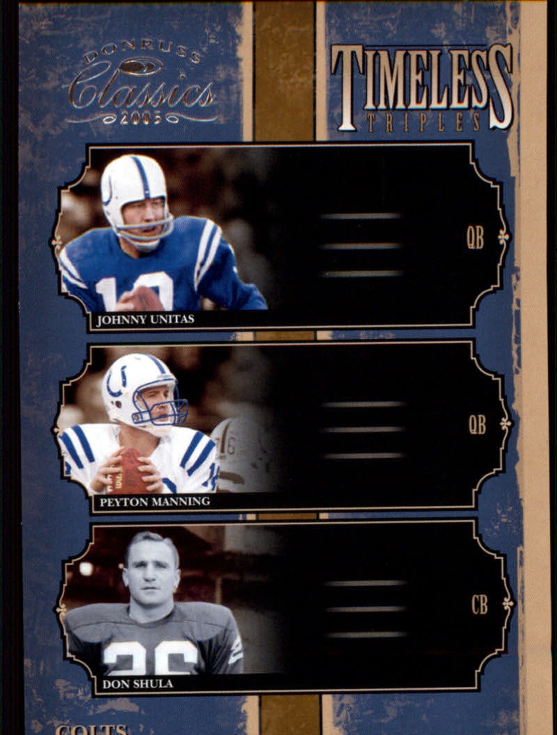 2005 Donruss Classics Football "Insert and Insert Parallel" Cards