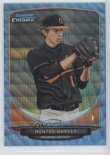 2013 Bowman Draft Picks Chrome Blue Wave Refractor Hunter Harvey #BDPP33 0b3