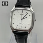 Vintage 1990 Seiko Dolce [US Stock] 5E31-5B10 Quartz Mens Silver Watch *N.MINT