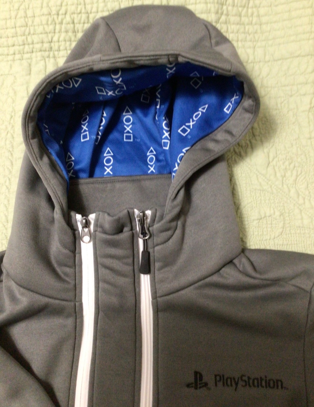 Rare SONY PLAYSTATION JACKET, Logo Video Game Lightweight Authentic Coat Sz SM image 2