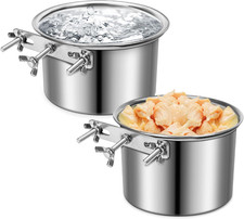 Water Bowl for Dog Crate, Stainless Steel Pet Food Bowls for Kennel Cage No Spi