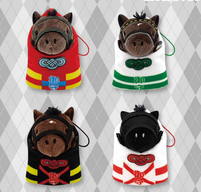 Thoroughbred Collection Talisman Figure Horse Racing Mascot JRA Omamori Set of 4