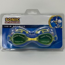 Sonic The Hedgehog Swim Goggles Kids 3 Anti-Fog Adjustable Strap SEGA New