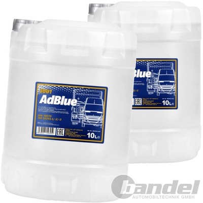 20L (2x10L) AdBlue  von MANNOL HARNSTOFFLÖSUNG für SCR-DIESEL KFZ PKW AUTO LKW